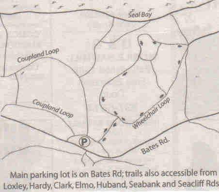 Map of Seal Bay Regional Nature Park
